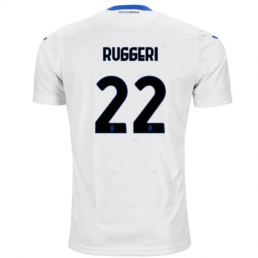 Danxen Kinderen Matteo Ruggeri #22 Wit Uitshirt Uittenue 2024/25 T-Shirt