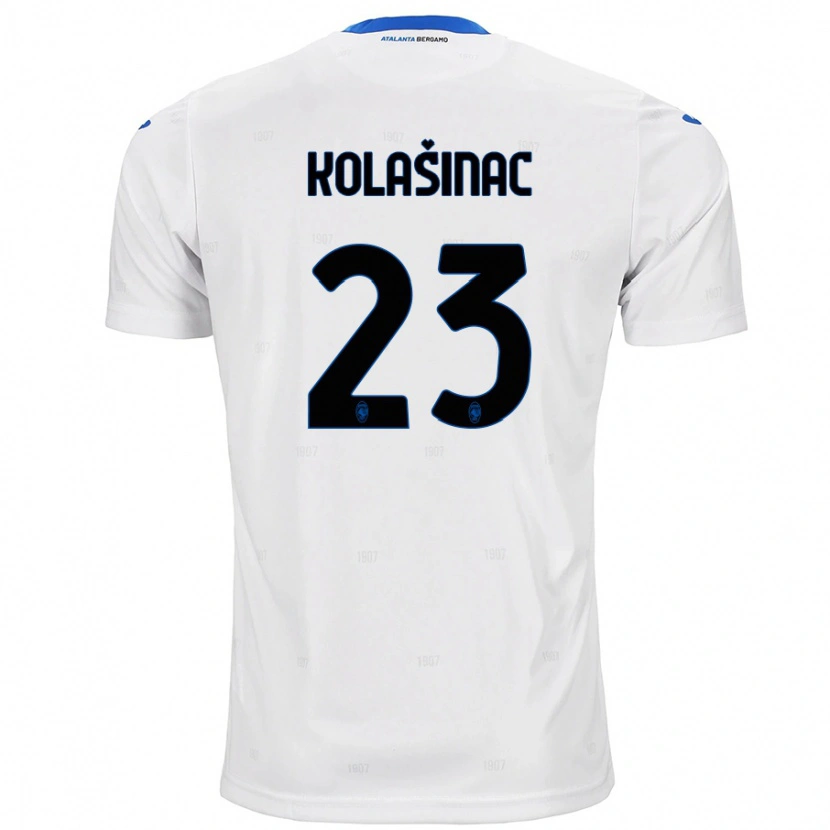 Danxen Kinderen Sead Kolasinac #23 Wit Uitshirt Uittenue 2024/25 T-Shirt