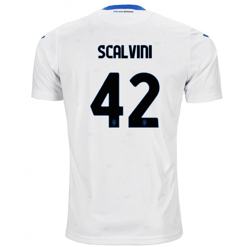 Danxen Kinderen Giorgio Scalvini #42 Wit Uitshirt Uittenue 2024/25 T-Shirt