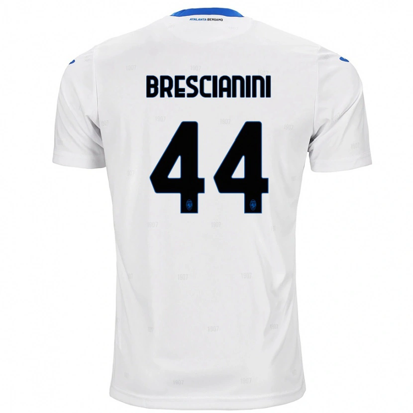 Danxen Kinderen Marco Brescianini #44 Wit Uitshirt Uittenue 2024/25 T-Shirt