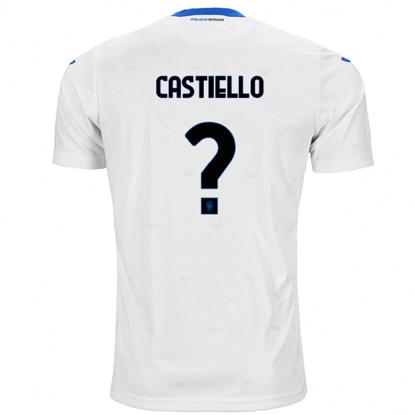 Danxen Kinderen Alex Castiello #0 Wit Uitshirt Uittenue 2024/25 T-Shirt