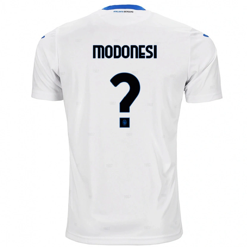 Danxen Kinderen Giorgio Modonesi #0 Wit Uitshirt Uittenue 2024/25 T-Shirt