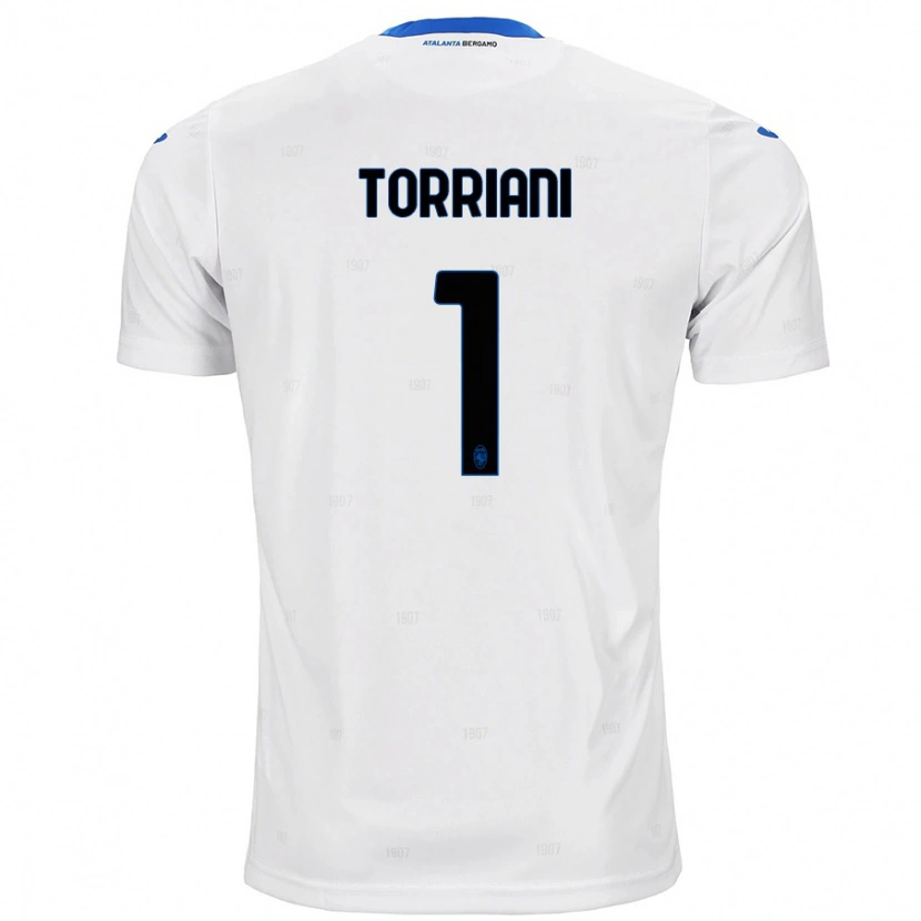 Danxen Kinderen Andrea Torriani #1 Wit Uitshirt Uittenue 2024/25 T-Shirt