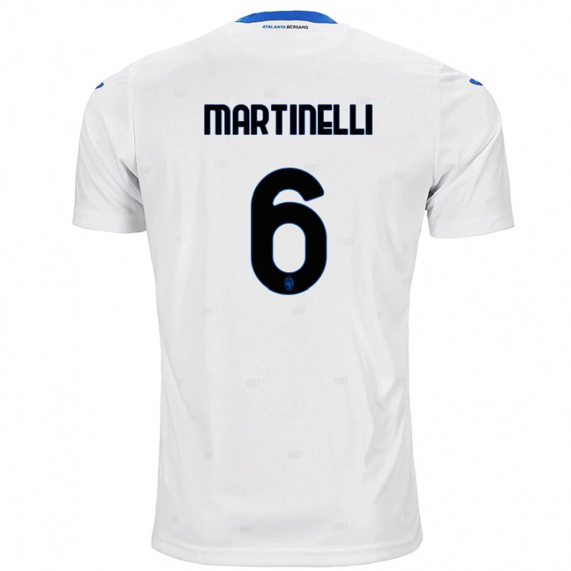 Danxen Kinderen Gabriel Martinelli #6 Wit Uitshirt Uittenue 2024/25 T-Shirt