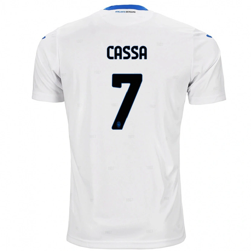 Danxen Kinderen Federico Cassa #7 Wit Uitshirt Uittenue 2024/25 T-Shirt