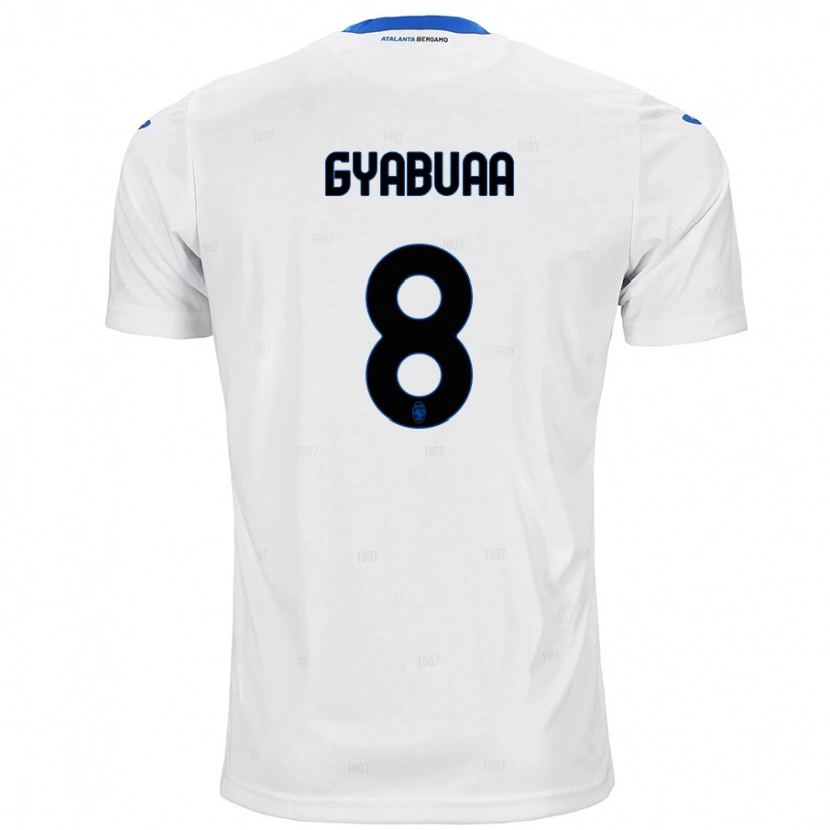 Danxen Kinderen Emmanuel Gyabuaa #8 Wit Uitshirt Uittenue 2024/25 T-Shirt