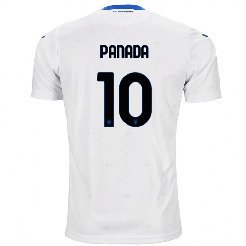 Danxen Kinderen Simone Panada #10 Wit Uitshirt Uittenue 2024/25 T-Shirt