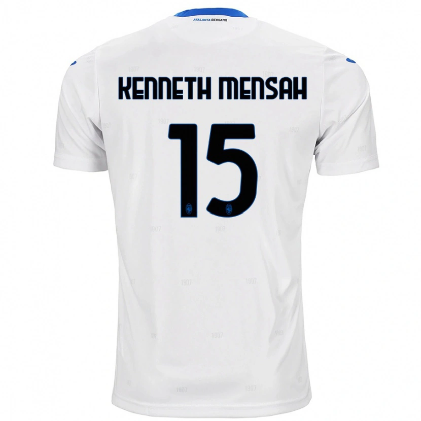 Danxen Kinderen Anthony Kenneth Mensah #15 Wit Uitshirt Uittenue 2024/25 T-Shirt