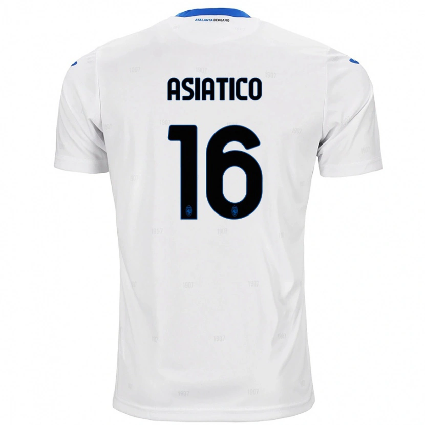 Danxen Kinderen Pietro Asiatico #16 Wit Uitshirt Uittenue 2024/25 T-Shirt