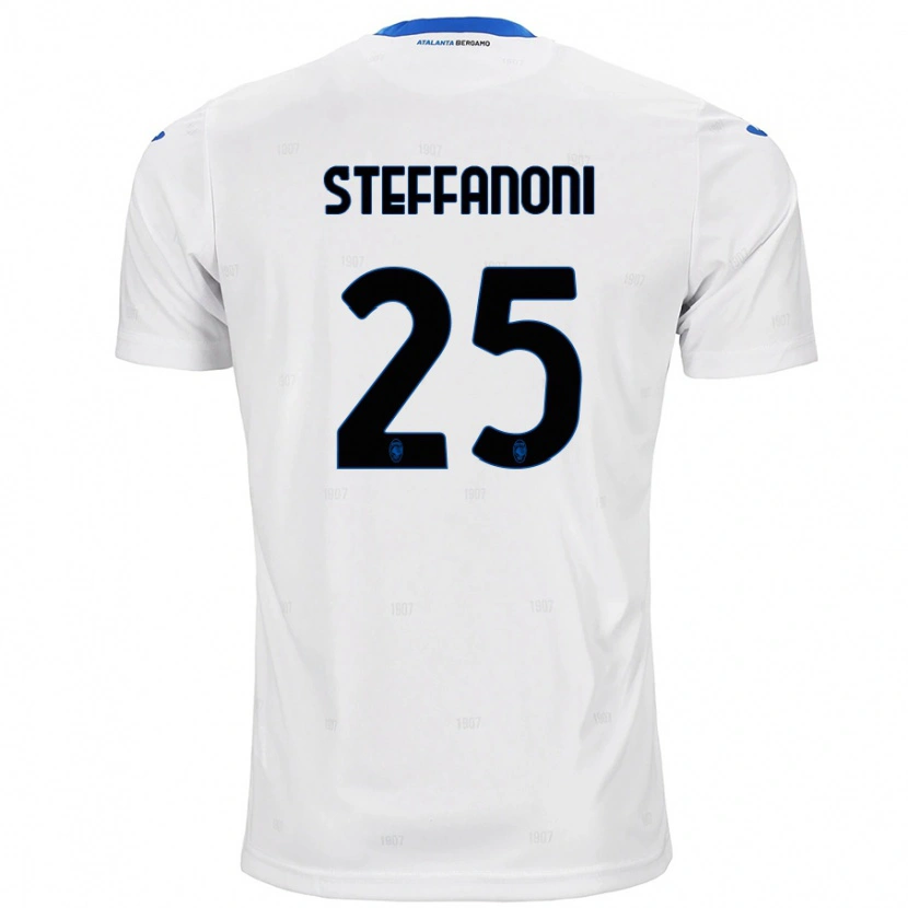 Danxen Kinderen Federico Steffanoni #25 Wit Uitshirt Uittenue 2024/25 T-Shirt