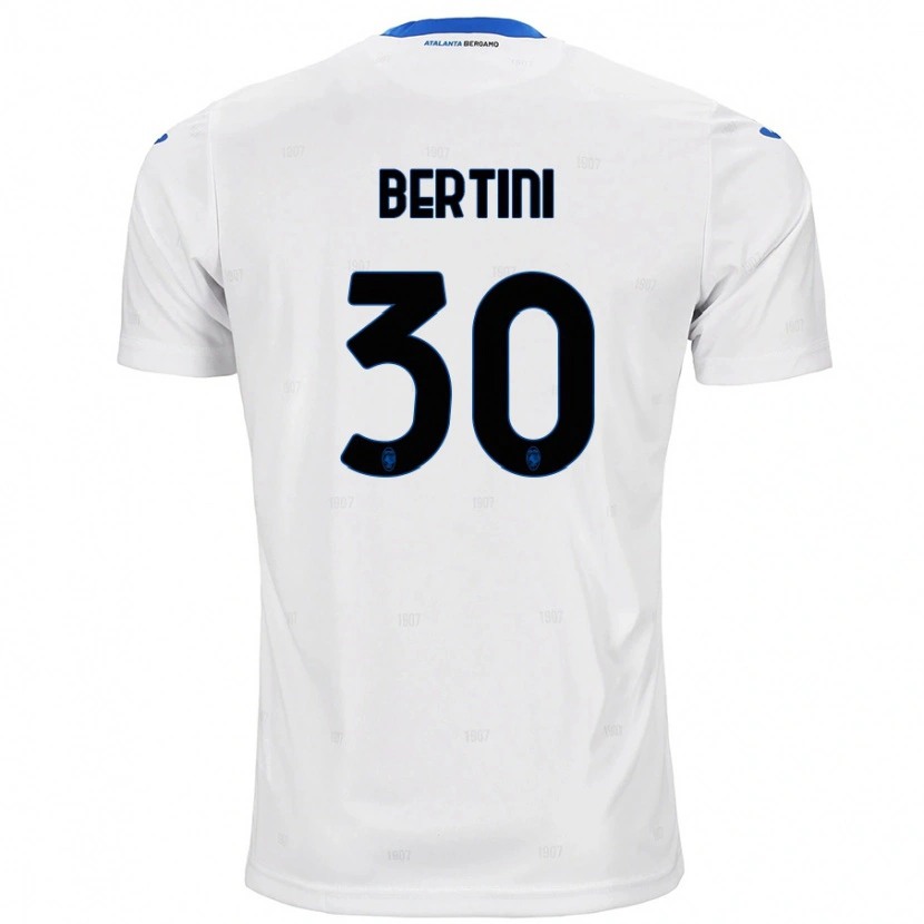 Danxen Kinderen Tommaso Bertini #30 Wit Uitshirt Uittenue 2024/25 T-Shirt