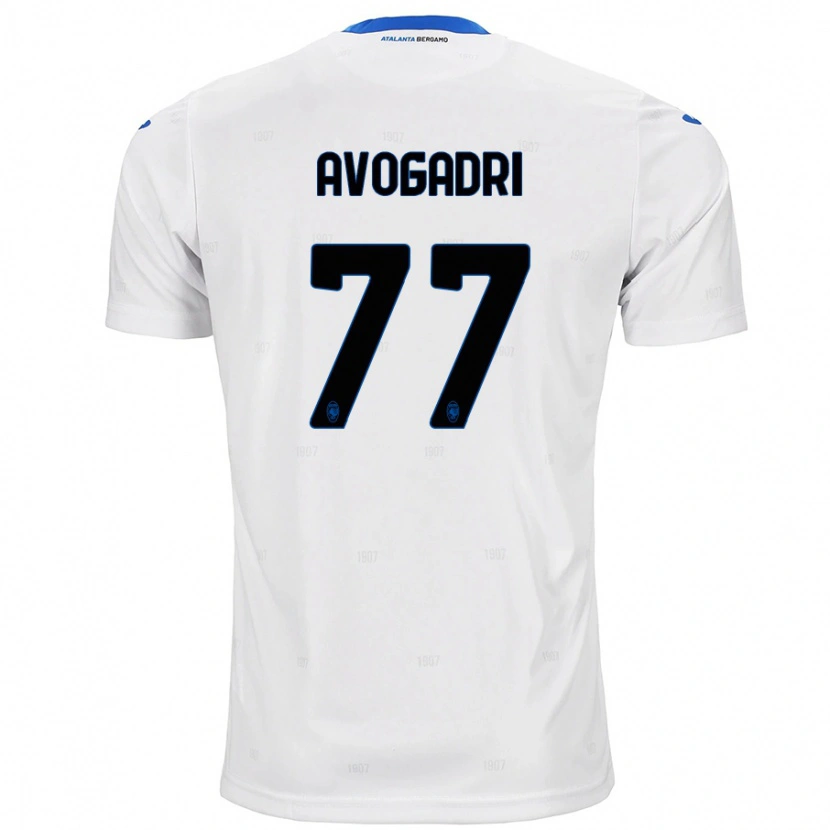 Danxen Kinderen Lorenzo Avogadri #77 Wit Uitshirt Uittenue 2024/25 T-Shirt