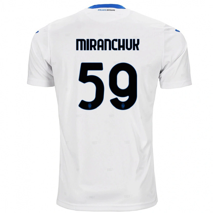 Danxen Kinderen Aleksey Miranchuk #59 Wit Uitshirt Uittenue 2024/25 T-Shirt