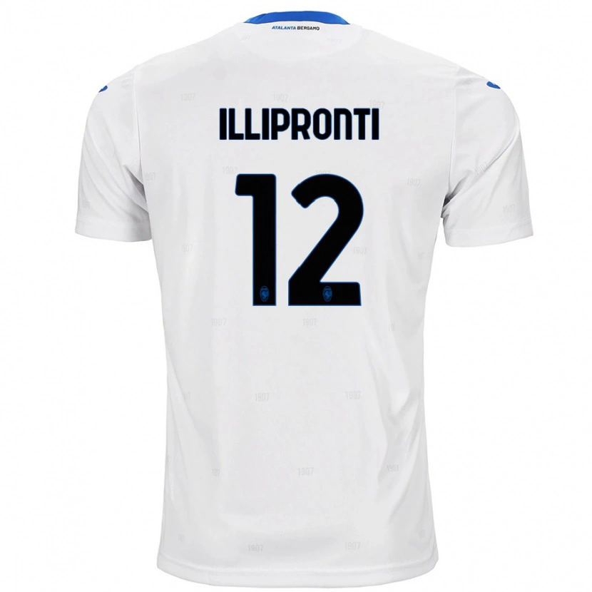 Danxen Kinderen Filippo Illipronti #12 Wit Uitshirt Uittenue 2024/25 T-Shirt