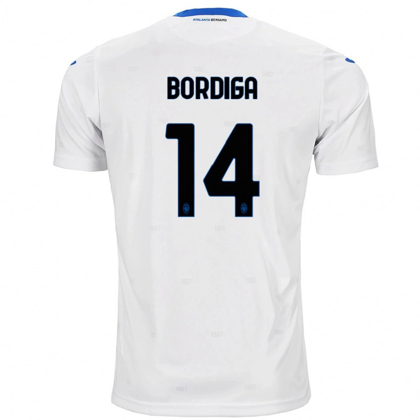 Danxen Kinderen Michele Bordiga #14 Wit Uitshirt Uittenue 2024/25 T-Shirt