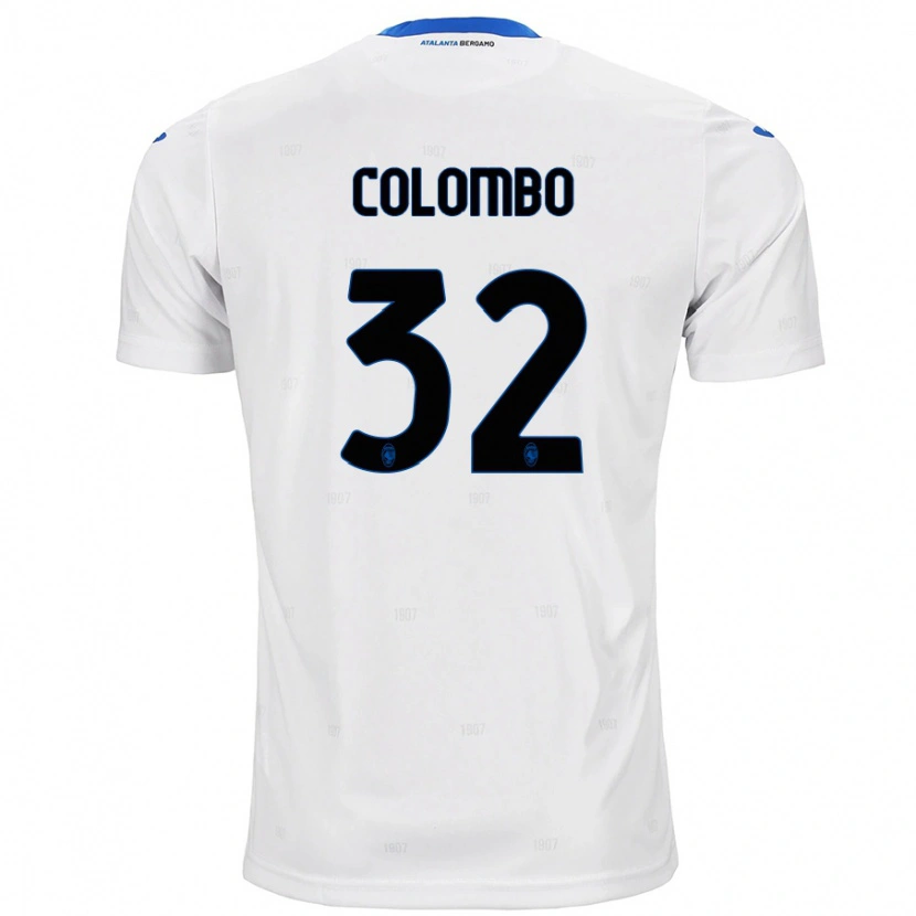 Danxen Kinderen Matteo Colombo #32 Wit Uitshirt Uittenue 2024/25 T-Shirt