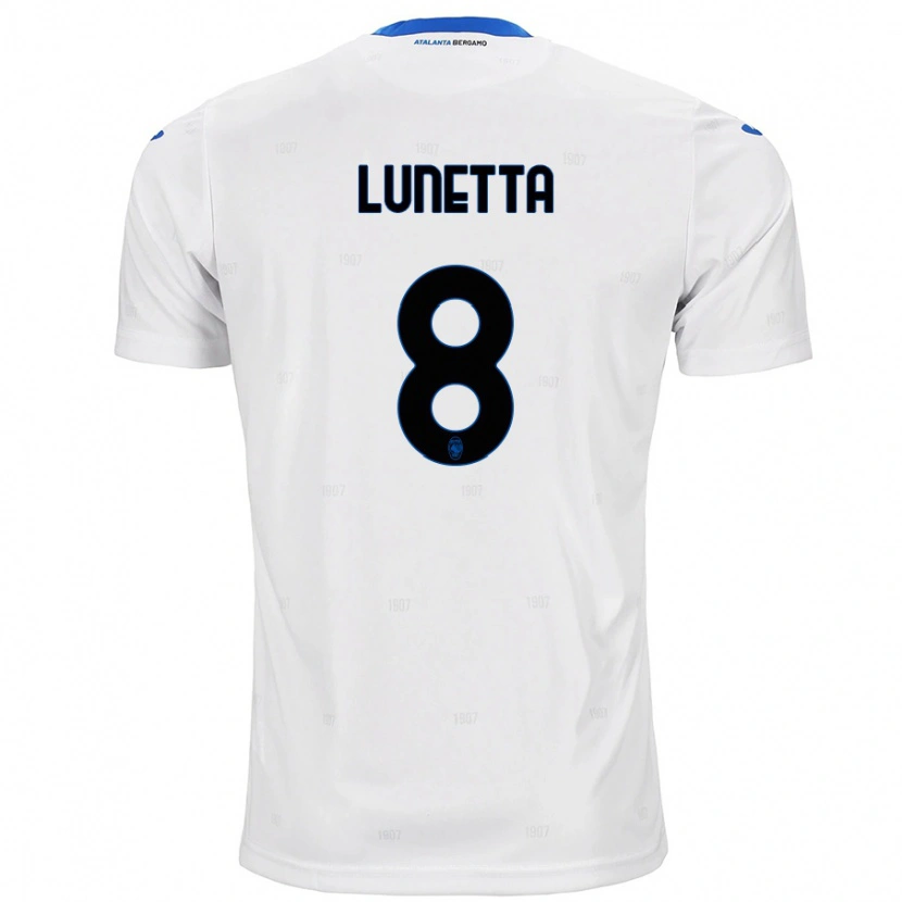 Danxen Kinderen Gabriel Lunetta #8 Wit Uitshirt Uittenue 2024/25 T-Shirt