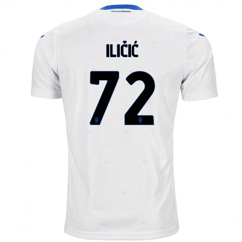 Danxen Kinderen Josip Ilicic #72 Wit Uitshirt Uittenue 2024/25 T-Shirt