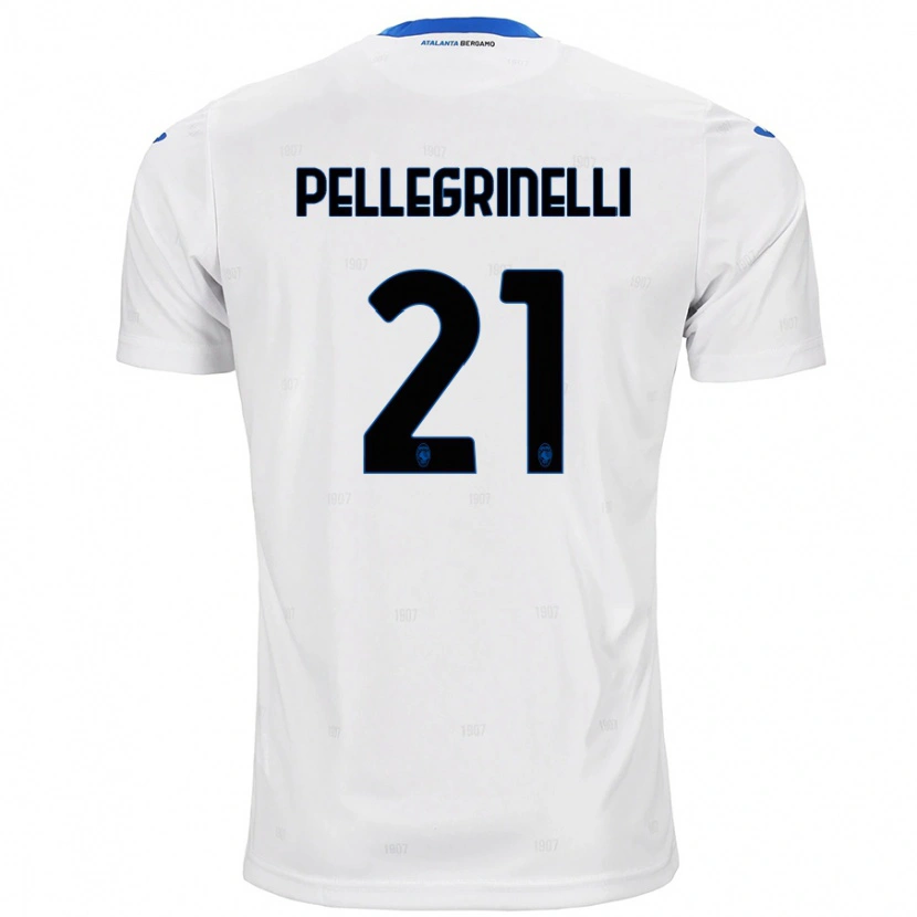 Danxen Kinderen Giorgia Pellegrinelli #21 Wit Uitshirt Uittenue 2024/25 T-Shirt