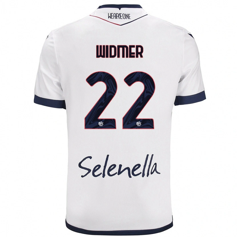 Danxen Kinderen Renato Widmer D’autilia #22 Wit Koningsblauw Uitshirt Uittenue 2024/25 T-Shirt