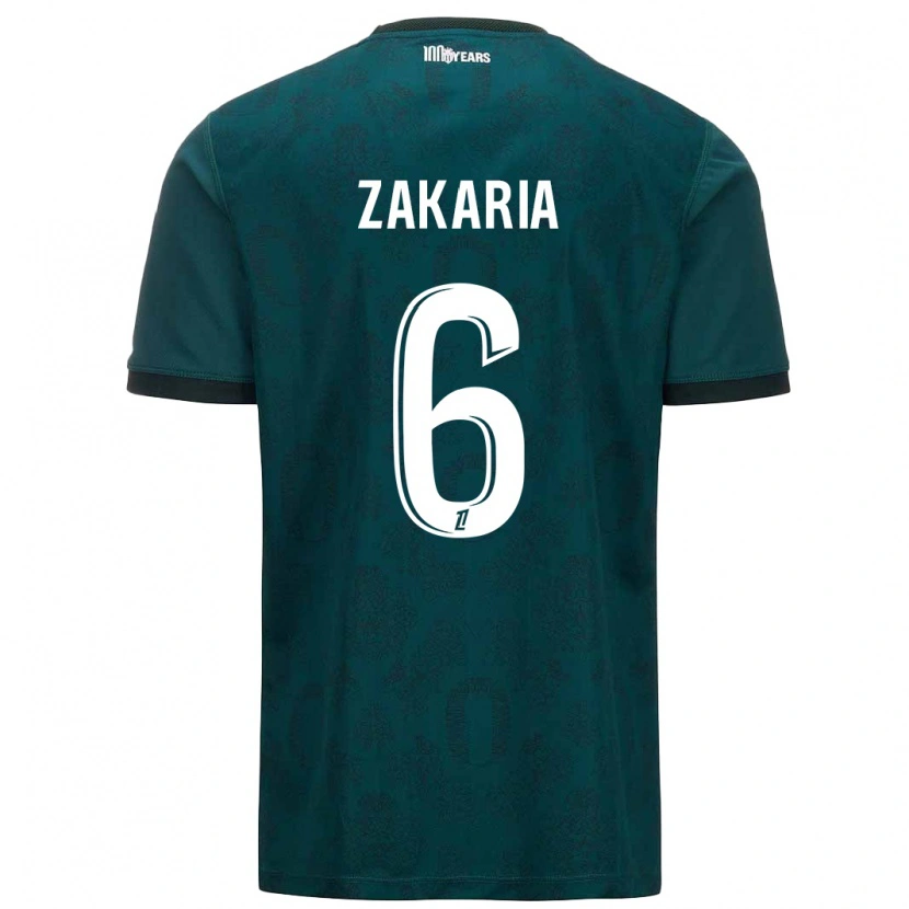 Danxen Kinderen Denis Zakaria #6 Donkergroen Uitshirt Uittenue 2024/25 T-Shirt