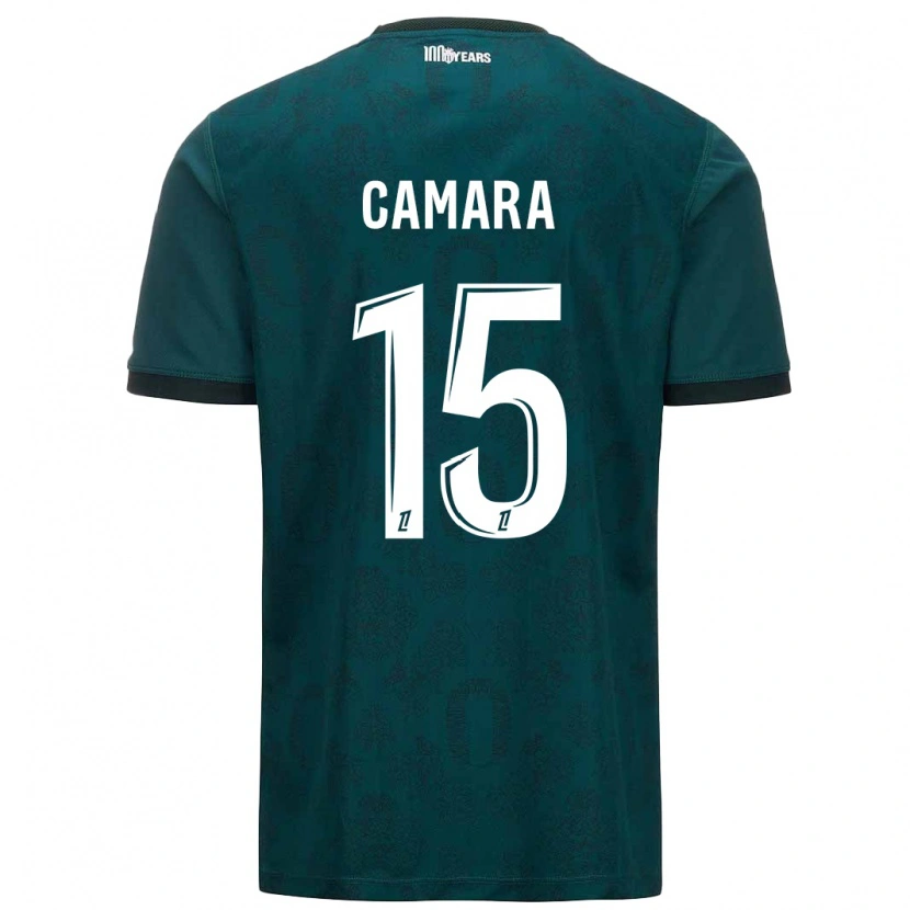 Danxen Kinderen Lamine Camara #15 Donkergroen Uitshirt Uittenue 2024/25 T-Shirt