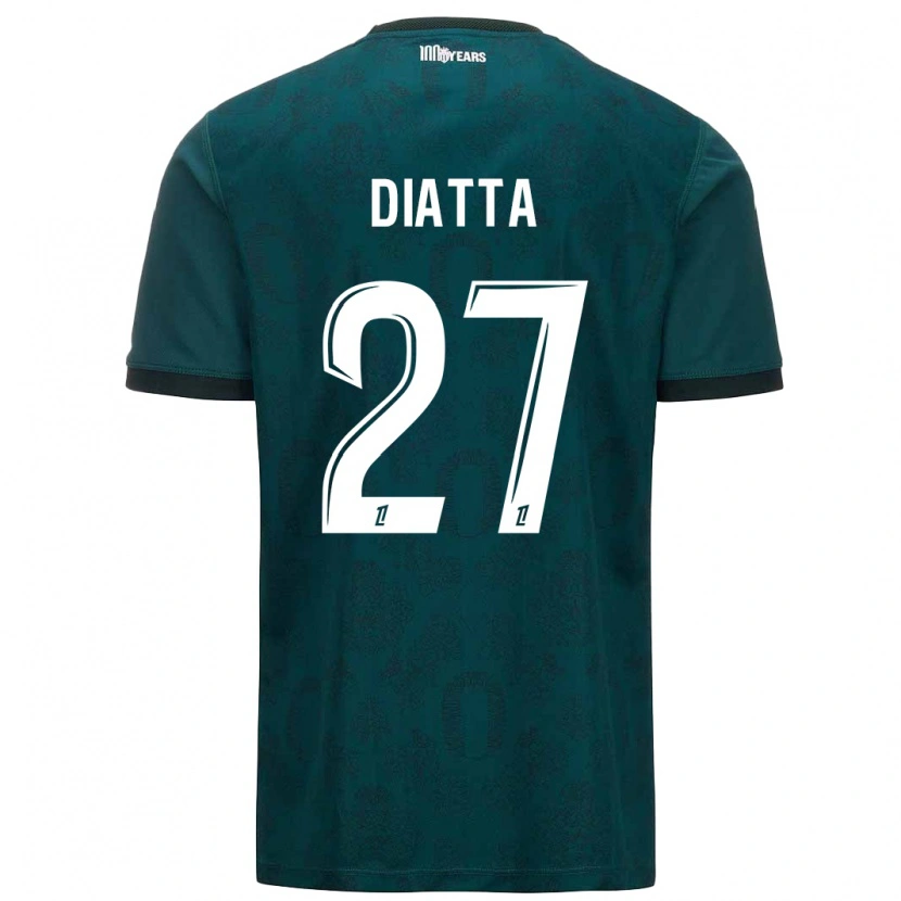 Danxen Kinderen Krépin Diatta #27 Donkergroen Uitshirt Uittenue 2024/25 T-Shirt