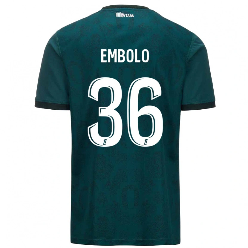 Danxen Kinderen Breel Embolo #36 Donkergroen Uitshirt Uittenue 2024/25 T-Shirt