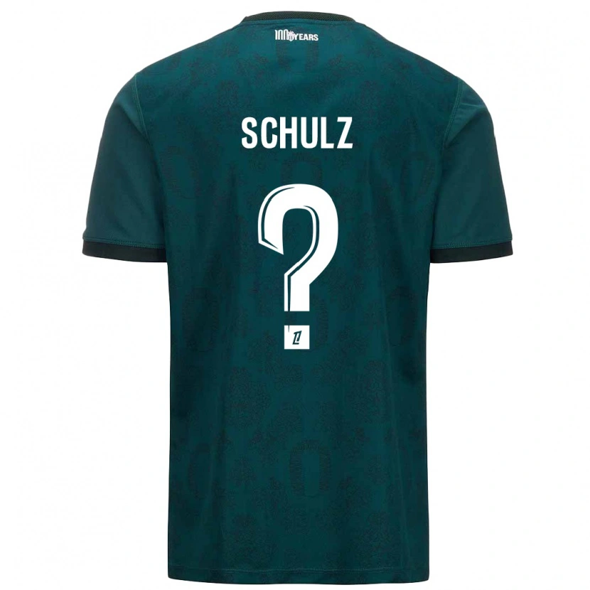 Danxen Kinderen Ethan Schulz #0 Donkergroen Uitshirt Uittenue 2024/25 T-Shirt