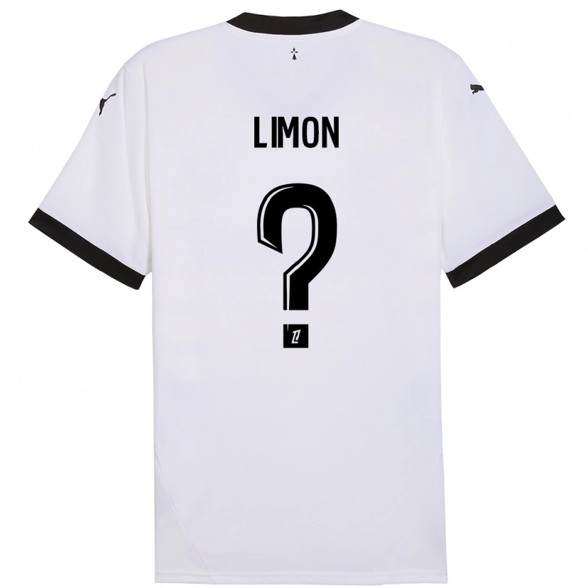 Danxen Kinderen Paolo Limon #0 Wit Zwart Uitshirt Uittenue 2024/25 T-Shirt