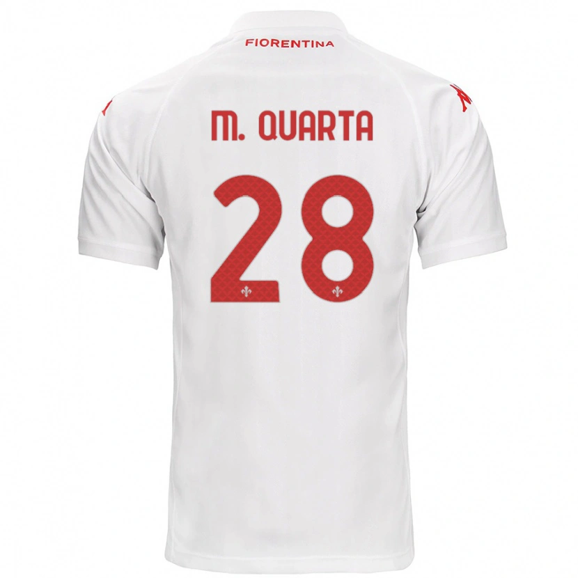 Danxen Kinderen Lucas Martínez Quarta #28 Wit Uitshirt Uittenue 2024/25 T-Shirt