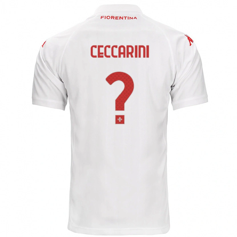 Danxen Kinderen Mattia Ceccarini #0 Wit Uitshirt Uittenue 2024/25 T-Shirt