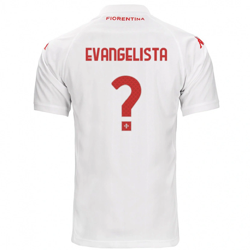 Danxen Kinderen Carlo Evangelista #0 Wit Uitshirt Uittenue 2024/25 T-Shirt