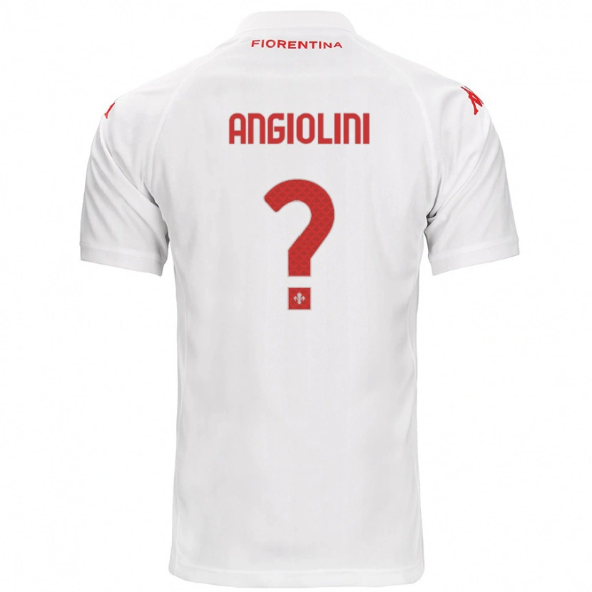 Danxen Kinderen Gianmarco Angiolini #0 Wit Uitshirt Uittenue 2024/25 T-Shirt