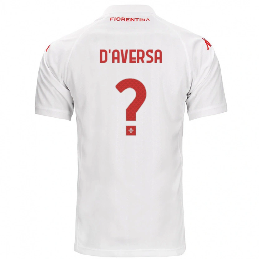 Danxen Kinderen Simone D'aversa #0 Wit Uitshirt Uittenue 2024/25 T-Shirt