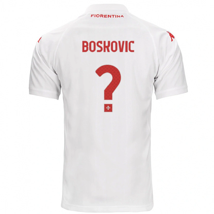 Danxen Kinderen Matko Boskovic #0 Wit Uitshirt Uittenue 2024/25 T-Shirt