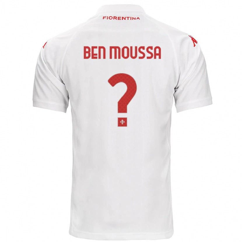 Danxen Kinderen Mehdi Ben Moussa #0 Wit Uitshirt Uittenue 2024/25 T-Shirt