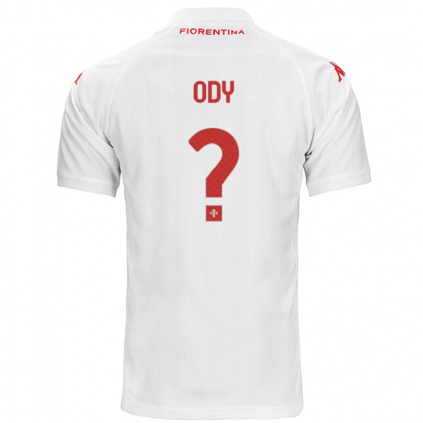 Danxen Kinderen Edwin Ody #0 Wit Uitshirt Uittenue 2024/25 T-Shirt