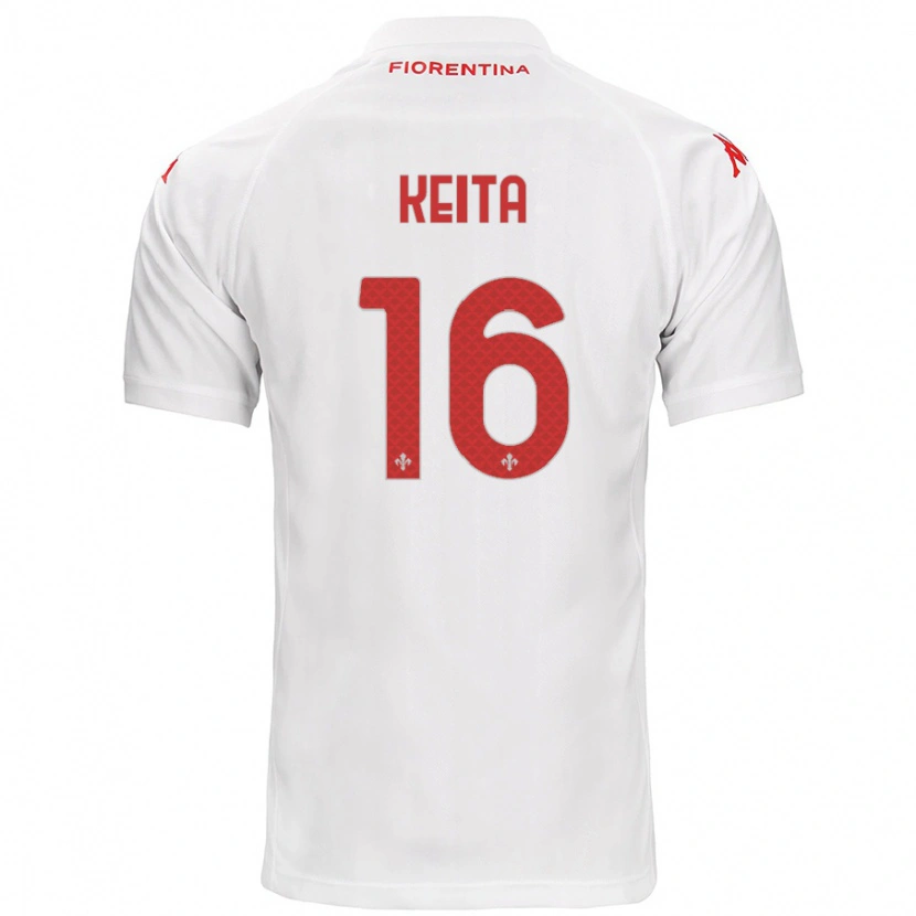 Danxen Kinderen Bala Keita #16 Wit Uitshirt Uittenue 2024/25 T-Shirt