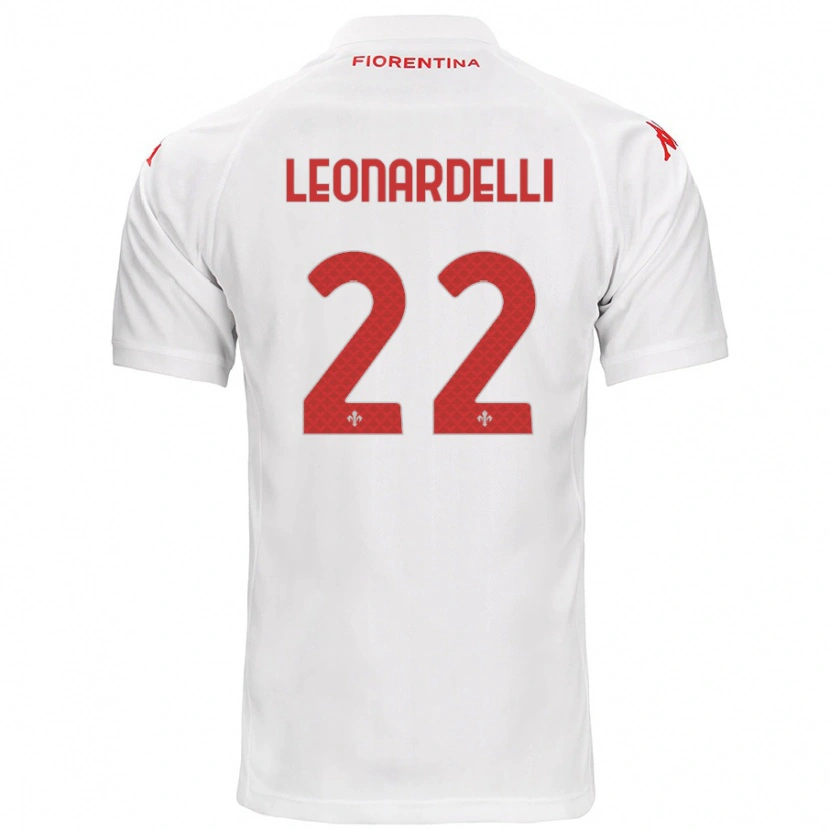 Danxen Kinderen Pietro Leonardelli #22 Wit Uitshirt Uittenue 2024/25 T-Shirt