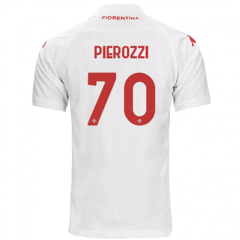 Danxen Kinderen Niccolò Pierozzi #70 Wit Uitshirt Uittenue 2024/25 T-Shirt