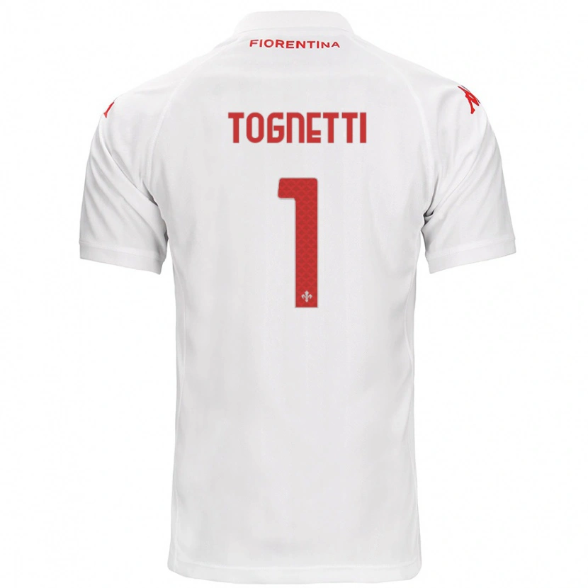 Danxen Kinderen Laerte Tognetti #1 Wit Uitshirt Uittenue 2024/25 T-Shirt