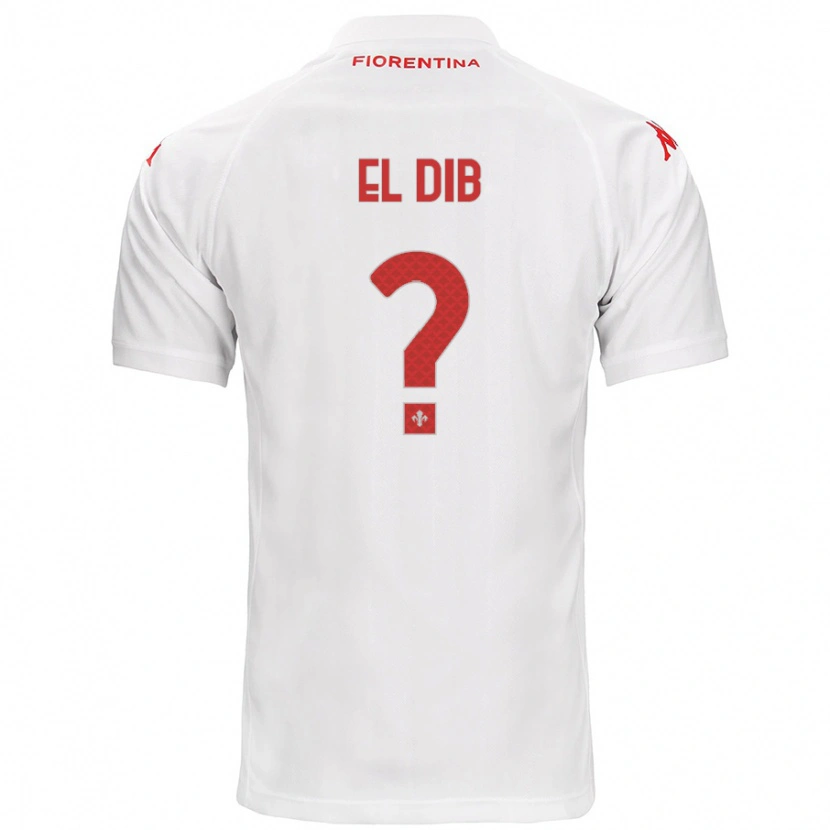 Danxen Kinderen Karim El Dib #0 Wit Uitshirt Uittenue 2024/25 T-Shirt