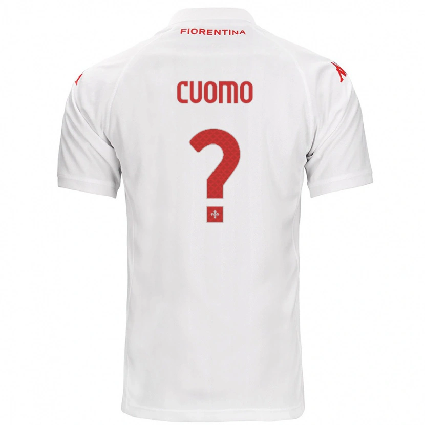 Danxen Kinderen Raffaele Cuomo #0 Wit Uitshirt Uittenue 2024/25 T-Shirt