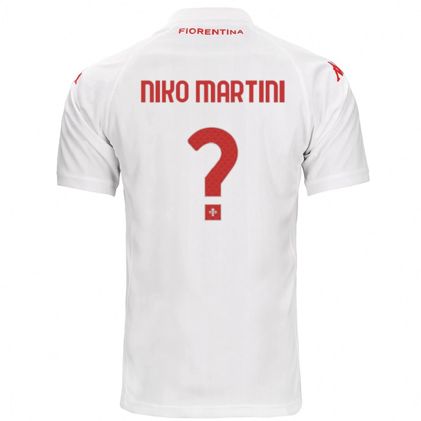 Danxen Kinderen Niko Martini #0 Wit Uitshirt Uittenue 2024/25 T-Shirt