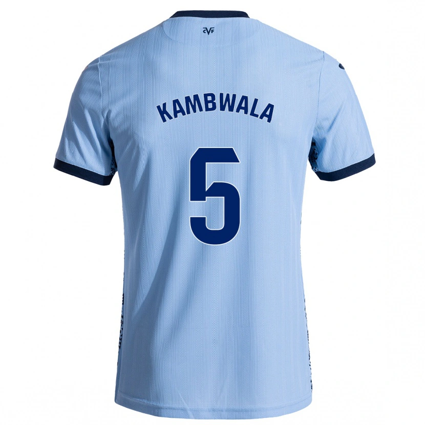 Danxen Kinderen Willy Kambwala #5 Hemelsblauw Uitshirt Uittenue 2024/25 T-Shirt