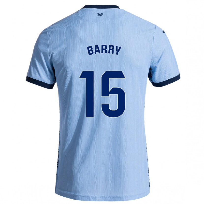 Danxen Kinderen Thierno Barry #15 Hemelsblauw Uitshirt Uittenue 2024/25 T-Shirt