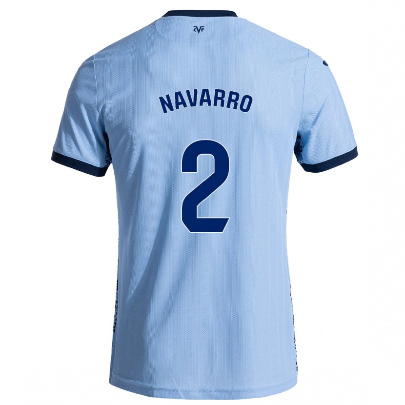 Danxen Kinderen Pau Navarro #2 Hemelsblauw Uitshirt Uittenue 2024/25 T-Shirt