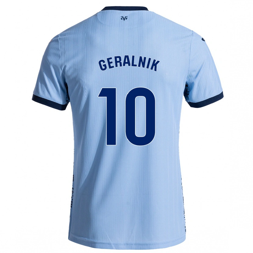 Danxen Kinderen Tiago Geralnik #10 Hemelsblauw Uitshirt Uittenue 2024/25 T-Shirt