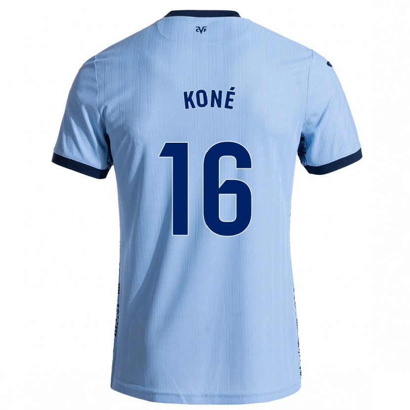 Danxen Kinderen Ayouba Koné #16 Hemelsblauw Uitshirt Uittenue 2024/25 T-Shirt